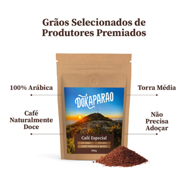 Dokaparaó Cafés Especiais Selecionados Moído 500g