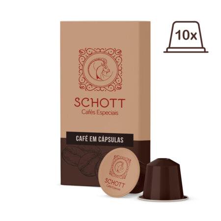 Schott Cafés Especiais - 10 Cápsulas - Compatível Nespresso